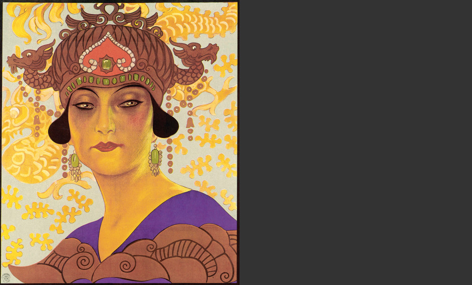 Historisches Plakatmotiv einer Turandot-Aufführung