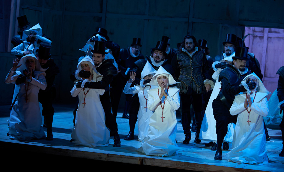 06 Berlin, Staatsoper Unter den Linden, Szene aus "Il Trovatore": 