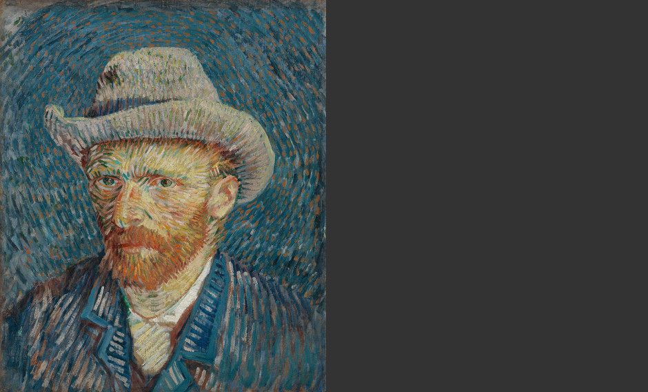 06 MKF, Amsterdam, Van Gogh Museum, Self-Portrait with Grey Felt Hat, Gogh, Vincent van (1853-1890: 