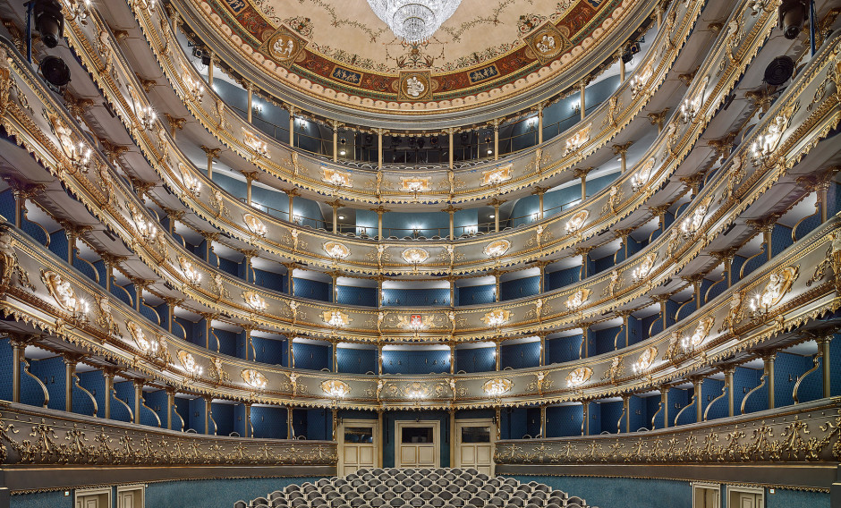 Ständetheater Prag Blick in den Zuschauerraum des Ständetheaters Prag