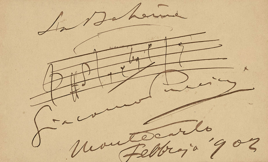 Albumblatt "Mi chiamano Mimi" aus La Bohème von Giacomo Puccini