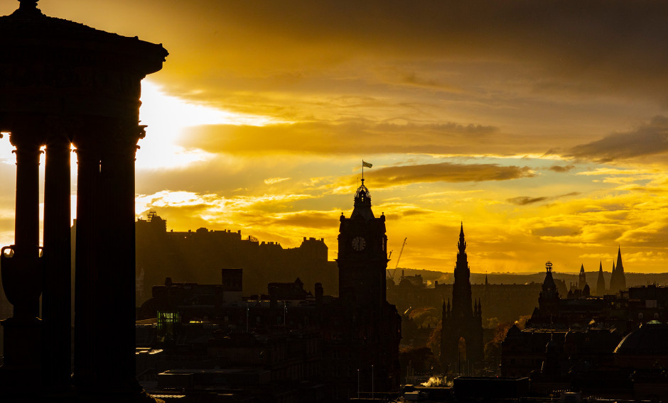 07 Edinburgh, Sunset:
