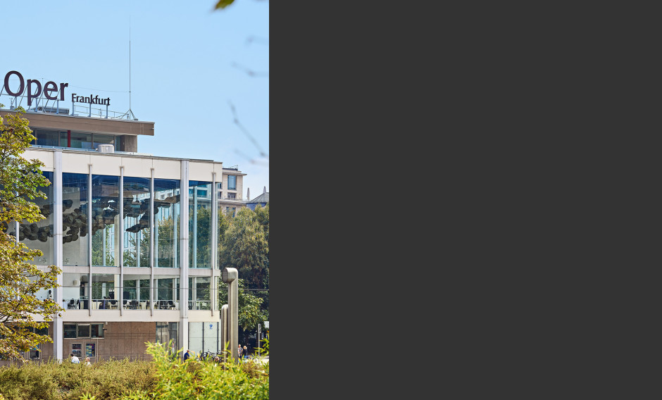 Blick auf die Oper Frankfurt