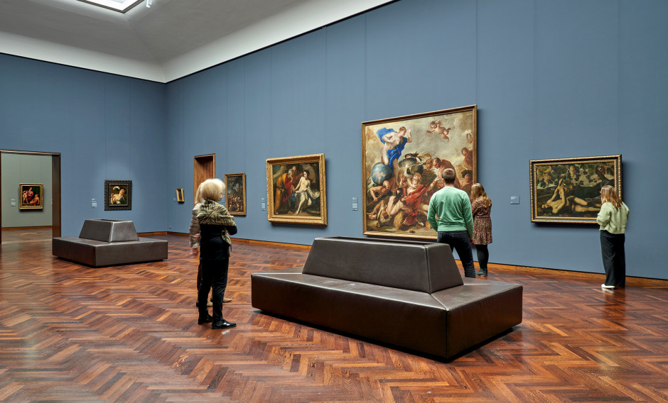 Ausstellungsansicht des Sammlungsbereichs Alte Meister im Städel Museum Frankfurt   