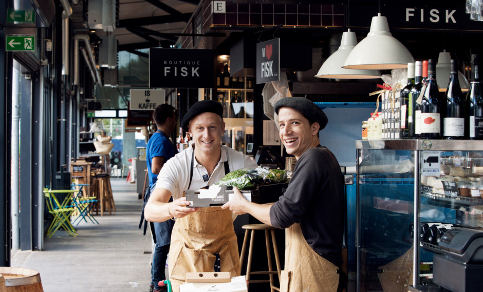 Kopenhagen 2 Gastronomen in der Markthalle Kopenhagen