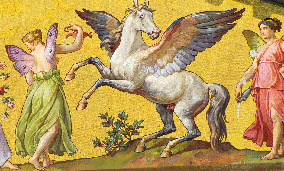 Mosaik am Portal des Nationaltheaters München