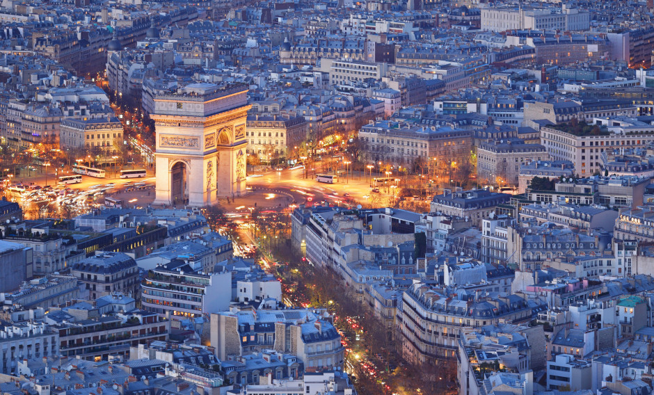 Paris Stadtansicht von Paris mit Arc de Triomphe