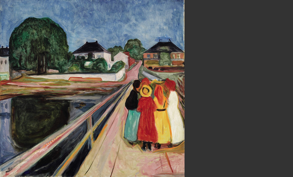 Museum Barberini, Potsdam: Edvard Munch, The Girls on the Bridge, 1902