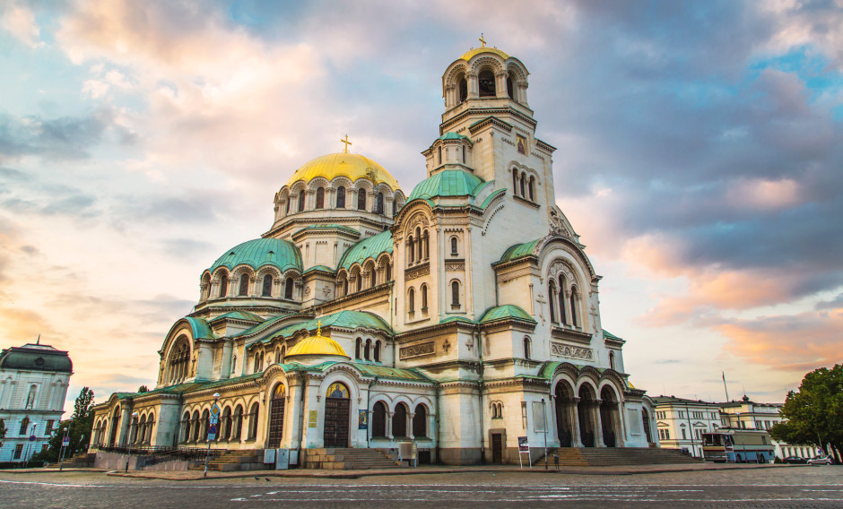 Sofia Die Alexander-Newski-Kathedrale in Sofia