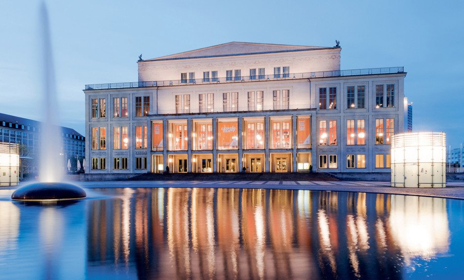 Blick auf das Opernhaus Leipzig  