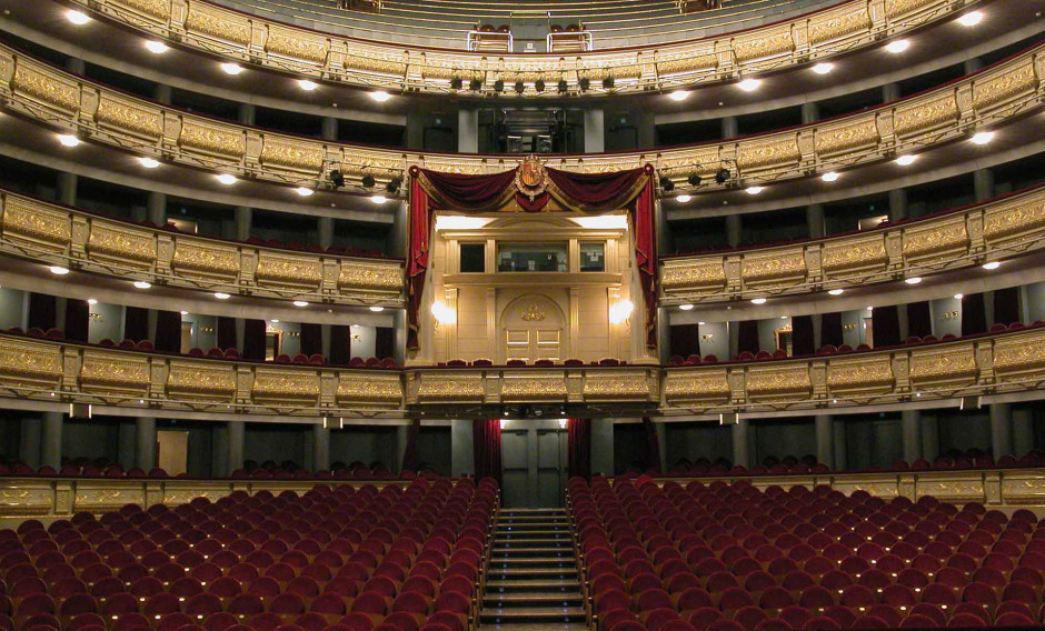 Zuschauerraum des Teatro Real in Madrid   