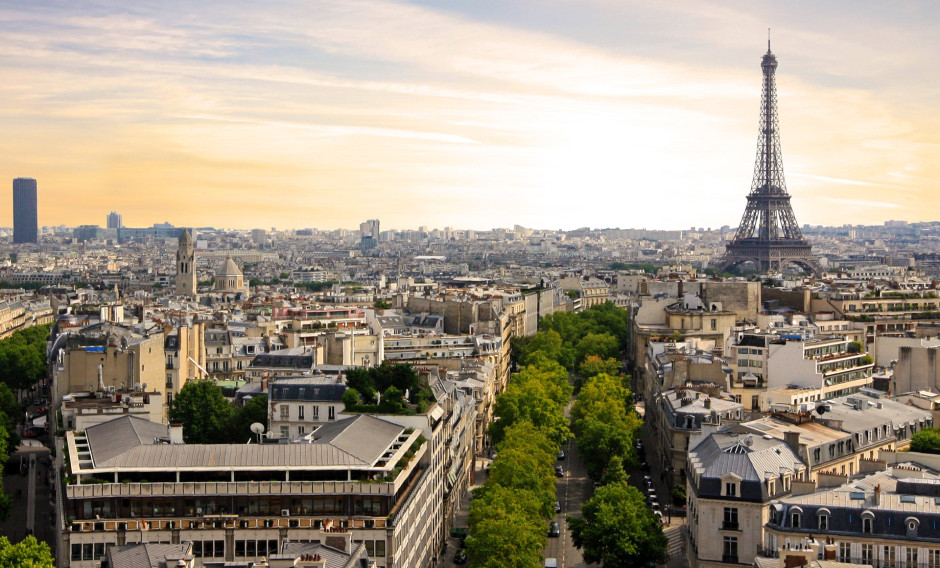Paris Blick auf Paris mit Eiffelturm