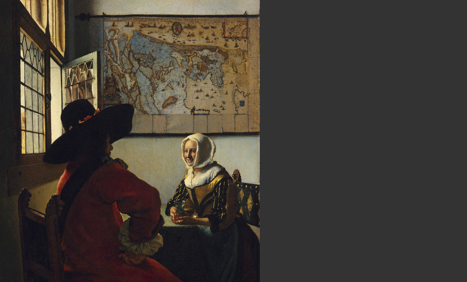08 New York, The Frick Collection, Johannes Vermeer (1632–1675), Officer and Laughing Girl, ca. 1657: 