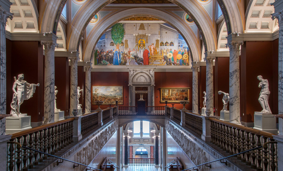 Stockholm Blick in das Treppenhaus des Nationalmuseums in Stockholm