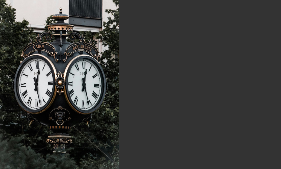 Standuhr in Bukarest