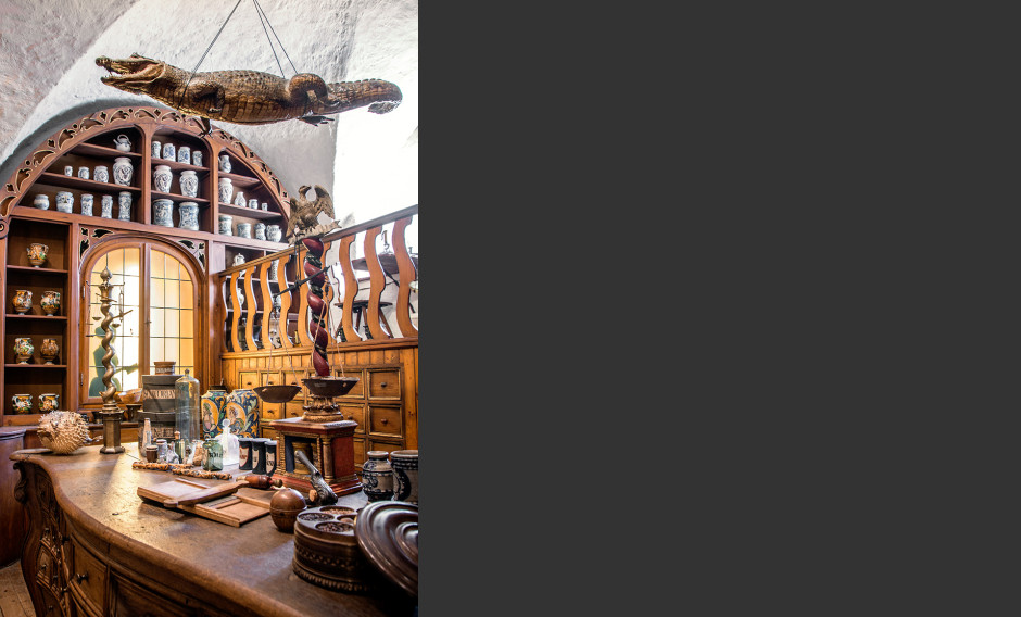 Blick in einen Ausstellungsraum des Deutsches Apotheken-Museums