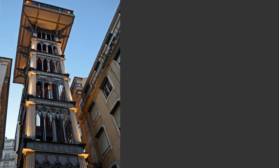 Elevador de Santa Justa, Fahrstuhl im Stadtzentrum von Lissabon