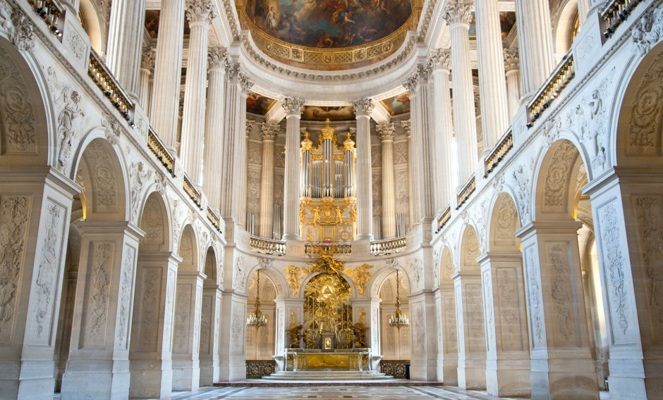 Blick in die Schlosskapelle von Versailles