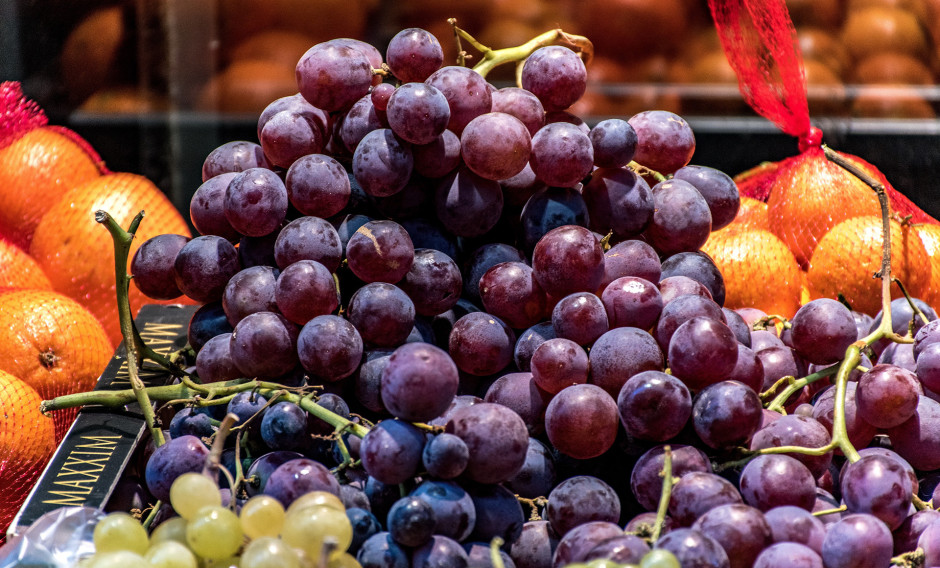 Provence Weintrauben auf einem Markt in der Provence