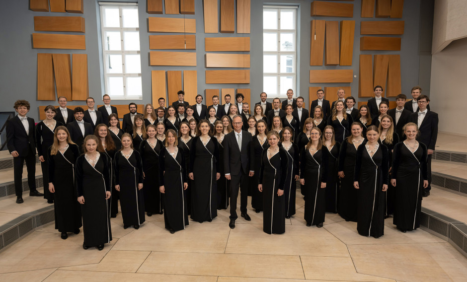 Gruppenbild der Audi Jugendchorakademie