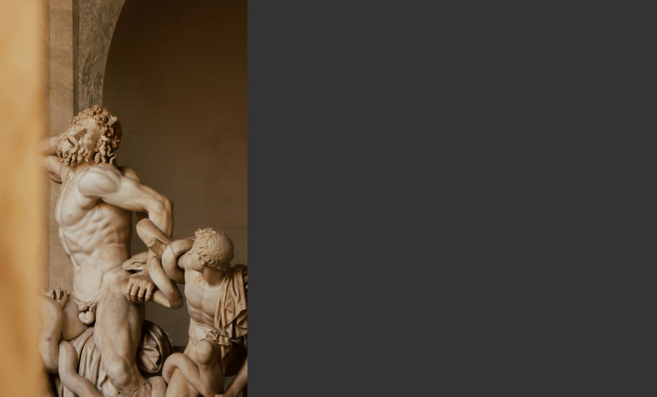 Die Laokoon-Gruppe in den Vatikanischen Museen in Rom