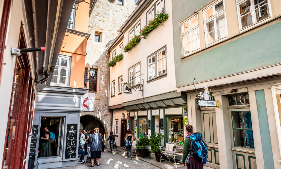 10 Erfurt, Krämerbrücke: 