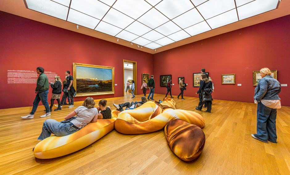 Ausstellungssaal im Museum für bildende Künste in Leipzig