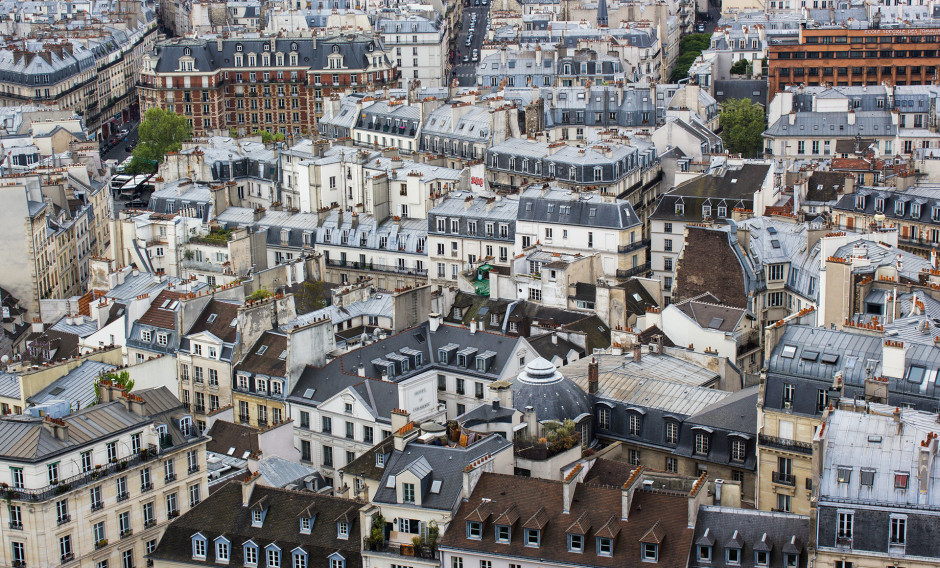 Blick auf die Dächer von Paris   