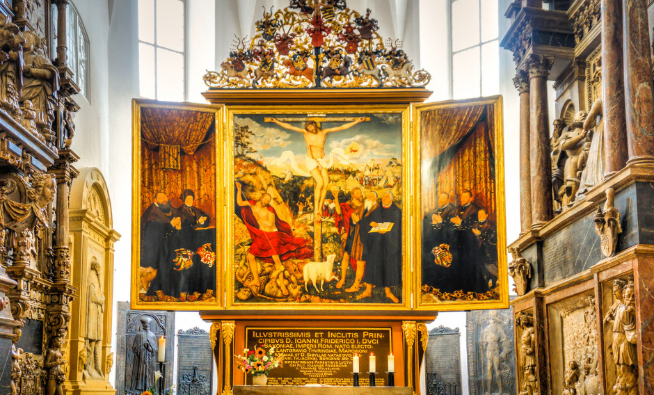 10 Weimar, Stadtkirche, Cranach-Altar: 