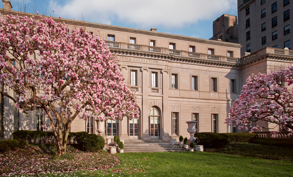 Frick Collection Fassade der Frick Collection im Frühling