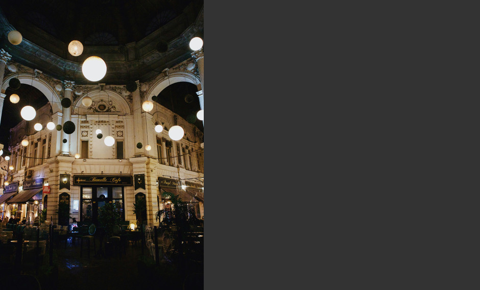 Nachtleben mit Cafés in Bukarest 