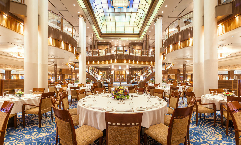 Das Britannia Restaurant auf der Queen Mary 2