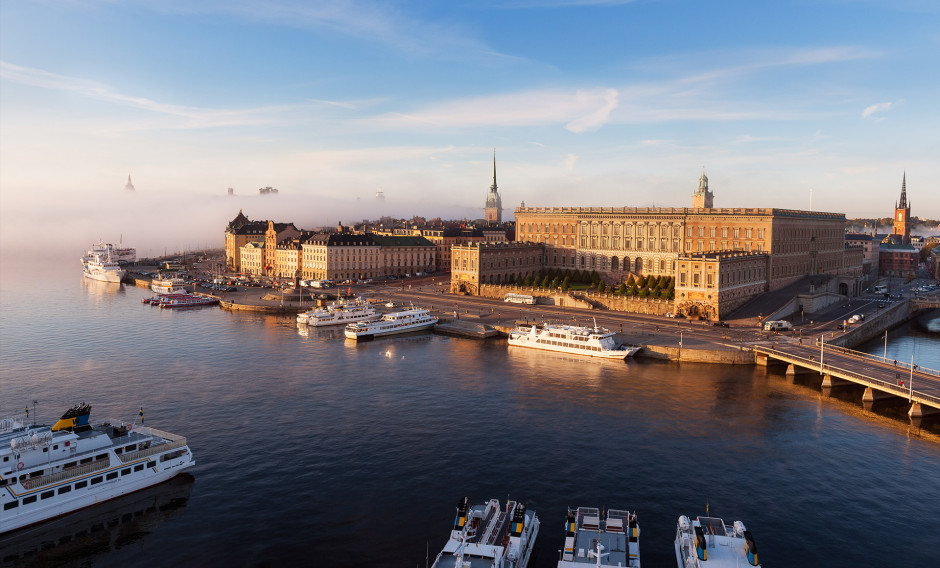 Blick auf das Stockholmer Schloss    