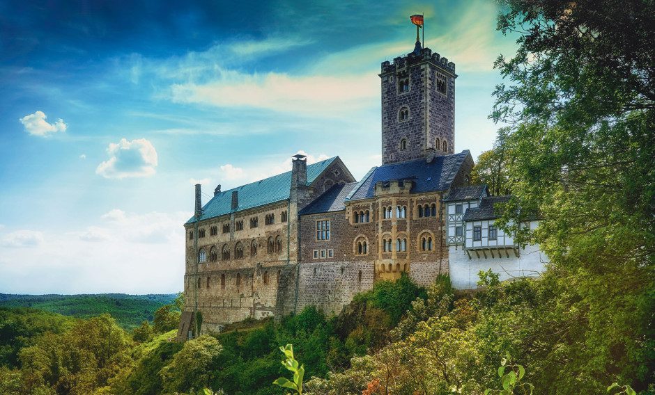 Wartburg Blick auf die Wartburg bei Eisenach