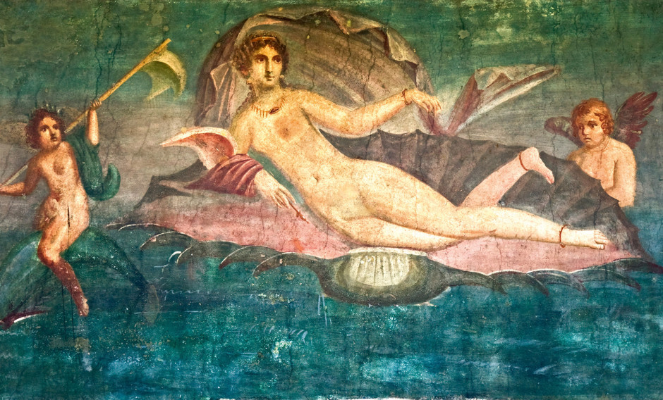 Wandgemälde in Pompeji  
