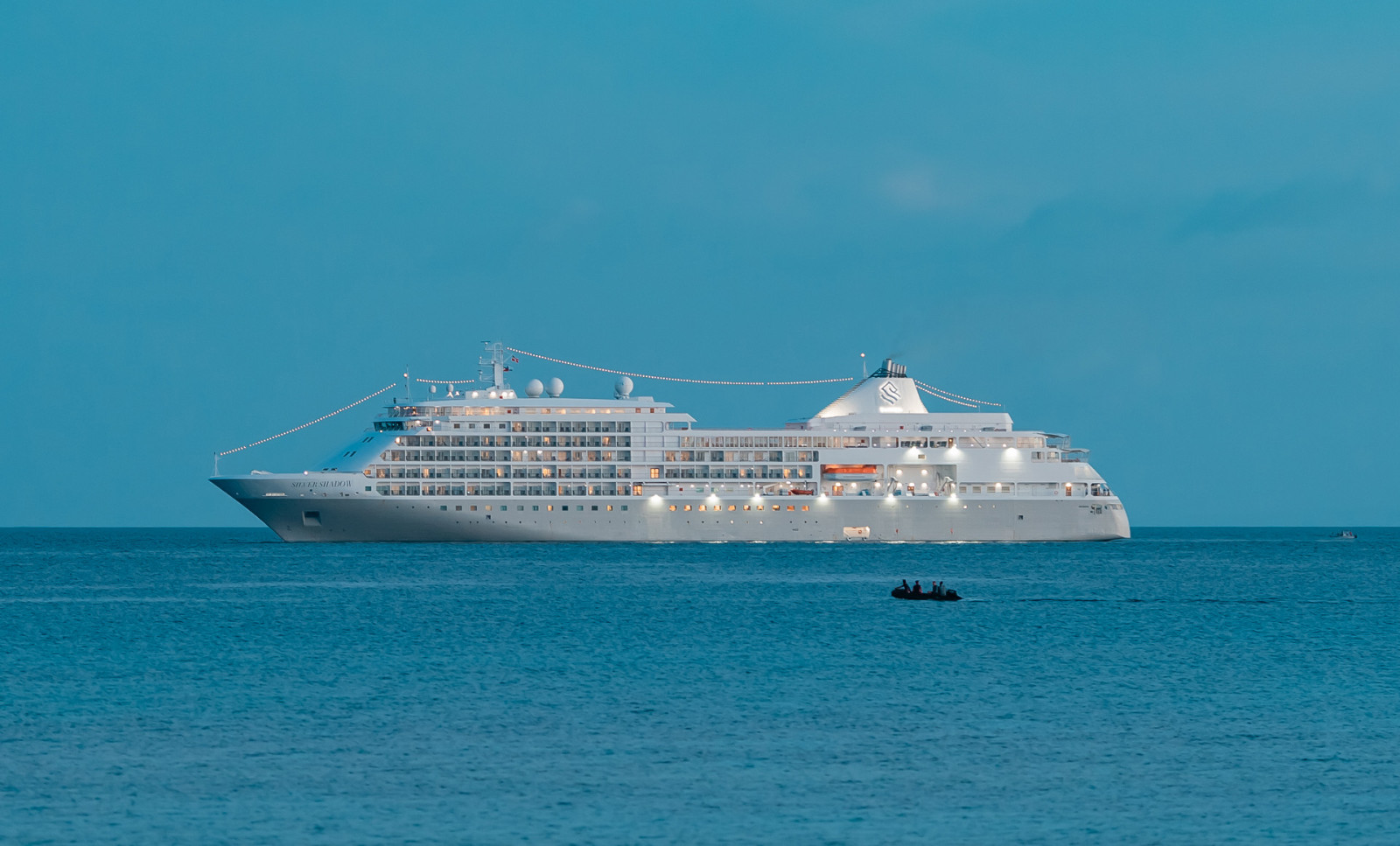 Lissabon - Nizza mit Silver Shadow Die Silver Shadow auf See