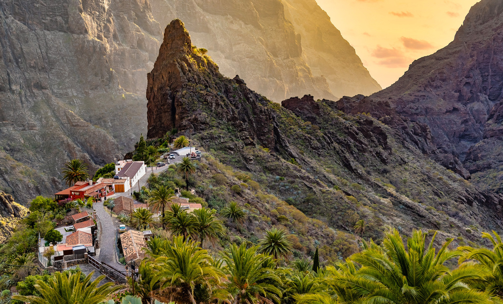 Blick auf die berühmte Barranco de Masca auf Teneriffa